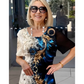 👗 Model floral tridimensional de pe o rochie de vară lejeră pentru femei✨