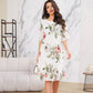 💕Rochie din sifon cu petale roșii