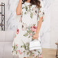 💕Rochie din sifon cu petale roșii