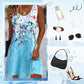 👗 Rochie de Vară fără Mâneci cu Imprimat Floral