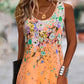 👗 Rochie de Vară fără Mâneci cu Imprimat Floral