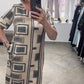 🔥👗Rochie tipărită casual cu mâneci scurte și gât rotund pentru femei