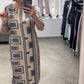 🔥👗Rochie tipărită casual cu mâneci scurte și gât rotund pentru femei