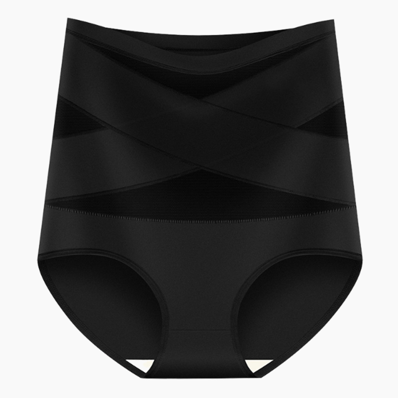 🌸Buy 1 Get 2 Free✨Plus-Size High-Waist Cross Tummy Control Panties💕