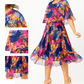 【M-4XL】👗Ženské elegantní šaty s květinovým potiskem🌸 | Střih do A