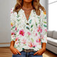 Women's Casual Printed V-Neck Top