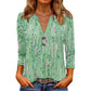 Women's Casual Printed V-Neck Top