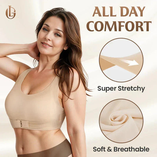 ⚡Front Closure Cross-Back Wireless Posture Bra 2