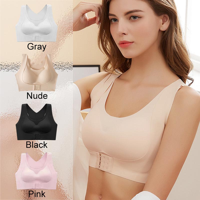 ⚡Front Closure Cross-Back Wireless Posture Bra 2