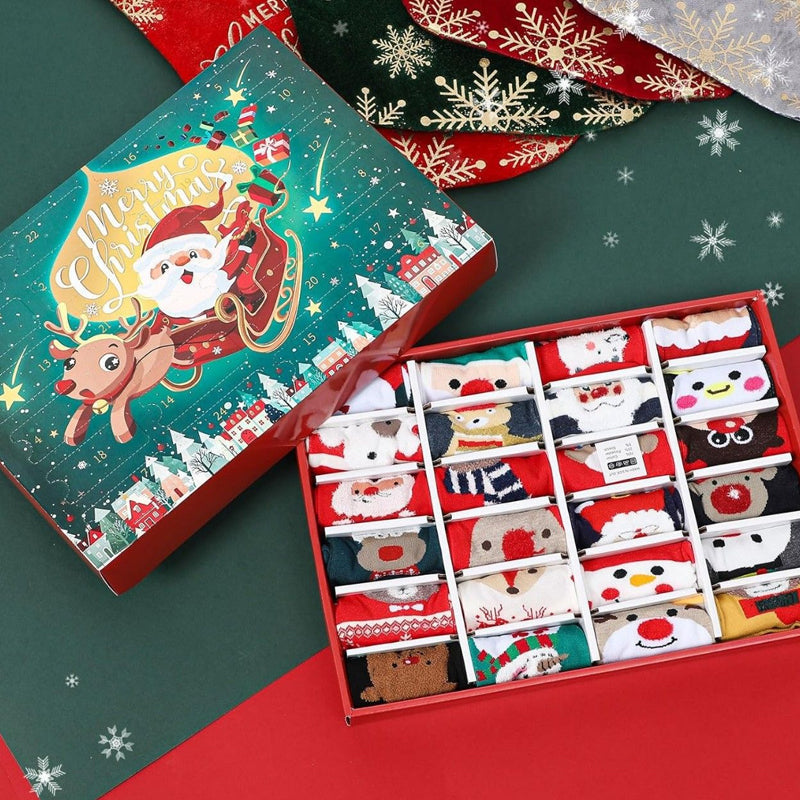 🎅🎄🧦24 Day Christmas Socks Advent Calendar🎁