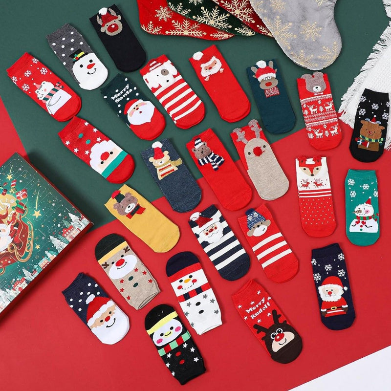 🎅🎄🧦24 Day Christmas Socks Advent Calendar🎁