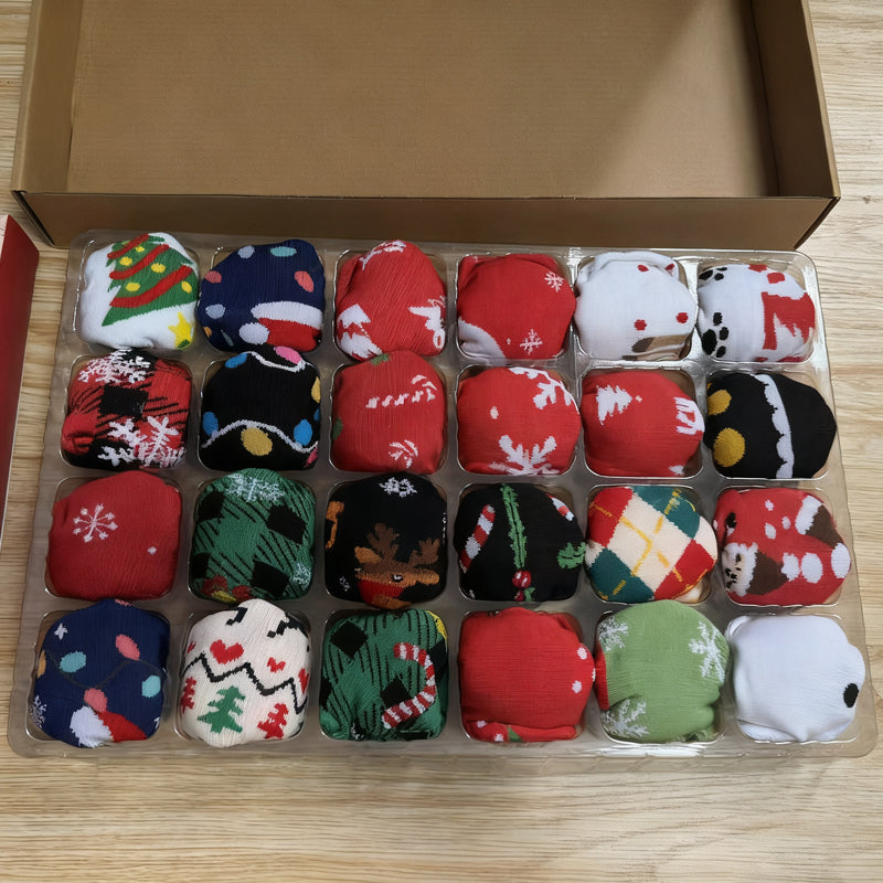 🎅🎄🧦24 Day Christmas Socks Advent Calendar🎁