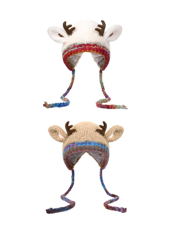 🎁🎄🦌Original design Festive Christmas Antler Hat🧶