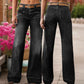 👖🌟 Dámské vintage kalhoty s širokými nohavicemi z denimu