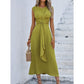 🎁LAST DAY SALE 59% OFF!!💛Women's Elegant Solid Color Crew Neck Dress👠