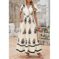 ⏳Limited-time 50% off⏰Women’s Casual V Neck Boho Maxi Dress👗