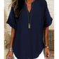 🌸Summer Sale 60% OFF👕Fashion Loose Solid Color Short Sleeve Top