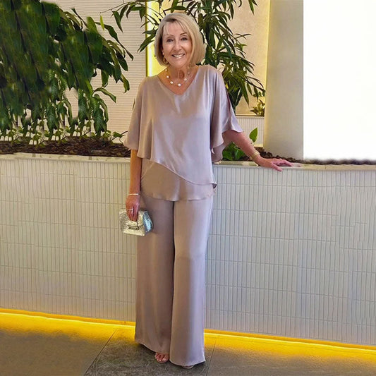 Dvoudílná souprava v nadměrné velikosti s dvojitou vrstvou