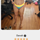 🌼 Třídílné sportovní bikiny z nylonu s barevnými bloky