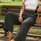 👖30% SLEVA!✨Dámské nařasené kalhoty s vysokým pasem a širokými nohavicemi – lichotivé, vzdušné, stylové 🌸