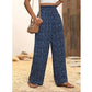 👖30% SLEVA!✨Dámské nařasené kalhoty s vysokým pasem a širokými nohavicemi – lichotivé, vzdušné, stylové 🌸