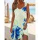 🏖️😍Dámské bezkrkové šaty s výstřihem do V a asymetrickým střihem👗