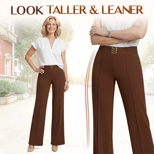Women's High-Waist Wide-Leg Trousers
