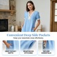 Women's V-Neck Short Sleeve Dress