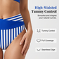 👙 Bikini w blokach kolorów S-3XL: stylowy i modelujący dwuczęściowy kostium kąpielowy 🌊