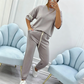 ⏰🔥LIMITED TIME 58% OFF! 💥 Women’s Casual Short Sleeve Top & Pants Set – Comfortable, Stylish & Perfect for Everyday Wear ✨👚