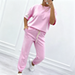⏰🔥LIMITED TIME 58% OFF! 💥 Women’s Casual Short Sleeve Top & Pants Set – Comfortable, Stylish & Perfect for Everyday Wear ✨👚