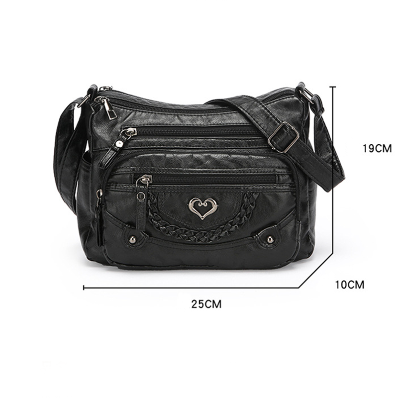 💐🎁Women's Soft PU Crossbody Bag – Multiple Pockets for Perfect Organization 👜🔑