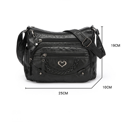 💐🎁Women's Soft PU Crossbody Bag – Multiple Pockets for Perfect Organization 👜🔑