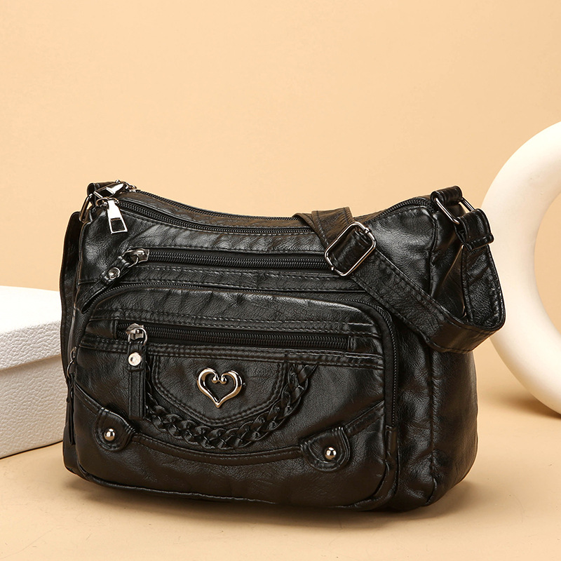 💐🎁Women's Soft PU Crossbody Bag – Multiple Pockets for Perfect Organization 👜🔑