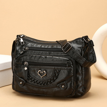 💐🎁Women's Soft PU Crossbody Bag – Multiple Pockets for Perfect Organization 👜🔑