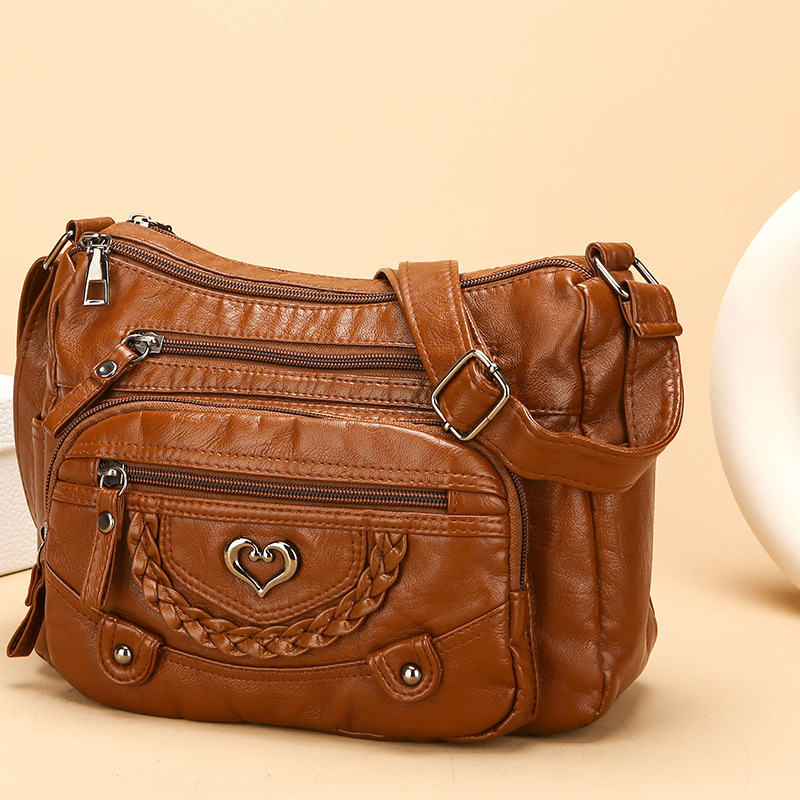 💐🎁Women's Soft PU Crossbody Bag – Multiple Pockets for Perfect Organization 👜🔑