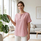 💐 30% SLEVA – Nezbytný kousek pro volný čas! Pruhované tričko Henley – Prodyšné, lehké a snadno vrstvitelné 🌞👕 【Chyťte to hned】