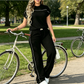 ⏰🔥LIMITED TIME 50% OFF!🔥Women's Casual Short Sleeve Top & Wide Leg Pants Set