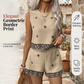 🌸 30% SLEVA! 🌸Dámský boho set – tílko s potiskem a kraťasy