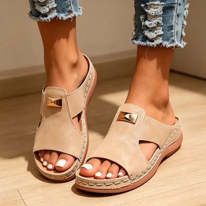 😍🌬️Dámské stylové klínové sandály s otevřenou špičkou👡