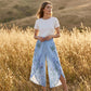 ⏳Časově omezená sleva 30 %⏰Dámské kalhoty s květinovým vzorem s vysokým pasem a širokými nohavicemi💐👖