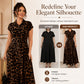 🐆Dámské elegantní šaty s leopardím vzorem a klopovým límcem😍👗