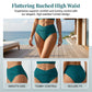 👙😍Dámský high-waisted bikini set s řasením💓