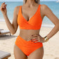 👙😍Dámský high-waisted bikini set s řasením💓