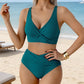 👙😍Dámský high-waisted bikini set s řasením💓