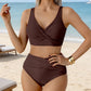 👙😍Dámský high-waisted bikini set s řasením💓