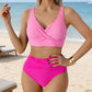 👙😍Dámský high-waisted bikini set s řasením💓