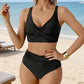 👙😍Dámský high-waisted bikini set s řasením💓