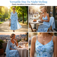 🌸👗Dámská elegantní dvoudílná květinová souprava šatů – dokonalý letní prázdninový look✨