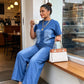 💙Women's Casual Denim Top & Pants 2-Piece Set – Effortless Everyday Summer Style☀️